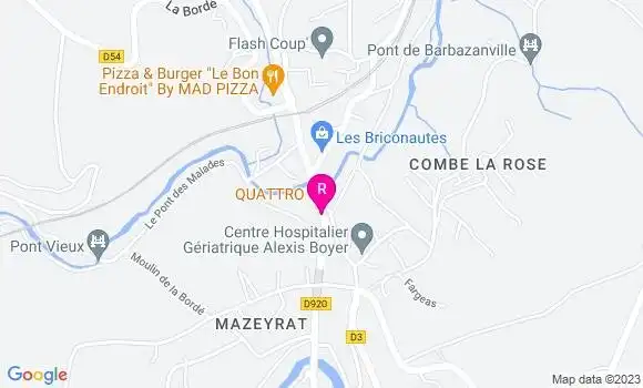 Localisation Restaurant  Quattro