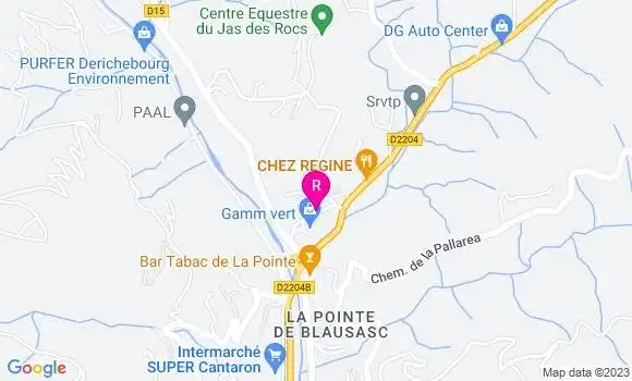 Localisation Restaurant  Le 72