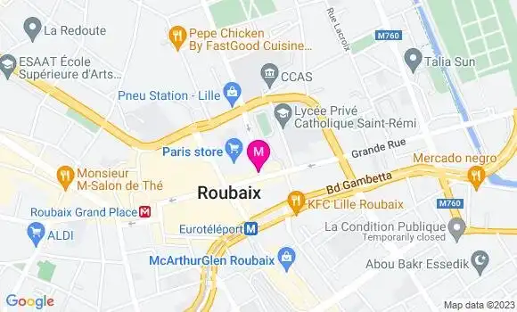 Localisation Restaurant  La Broche Dorée