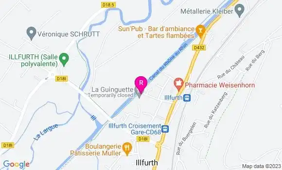 Localisation Restaurant  La Guinguette
