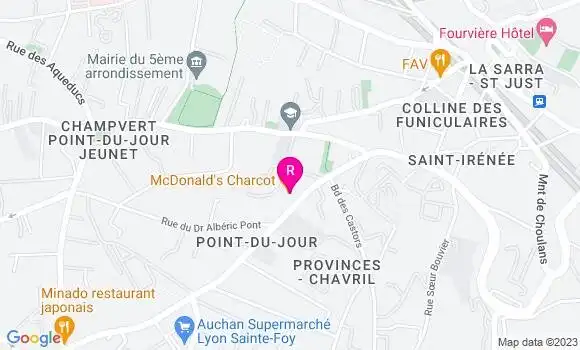 Localisation Restaurant  Mc Donald