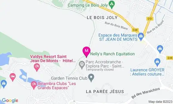 Localisation Restaurant  Sous les Branches