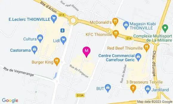 Localisation Restaurant  All Pizza et Pasta Buffet