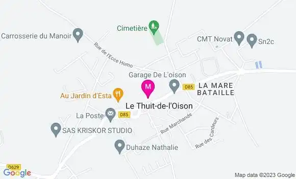Localisation Pizzeria La Pâte à Thuit