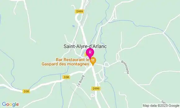 Localisation Restaurant  Le Gaspard des Montagnes