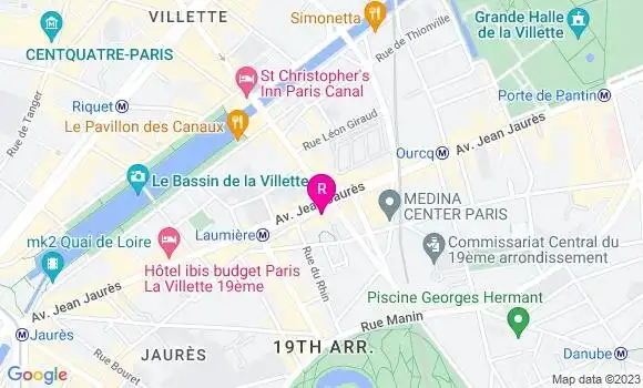 Localisation Restaurant Chinois Cathay House