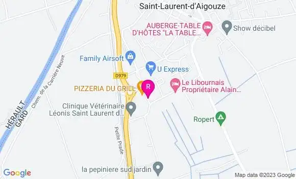 Localisation Restaurant  A Table