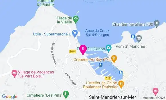 Localisation Pizzeria Le P