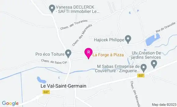 Localisation Restaurant  La Forge à Pizza