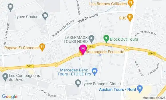 Localisation Restaurant  Feuillette