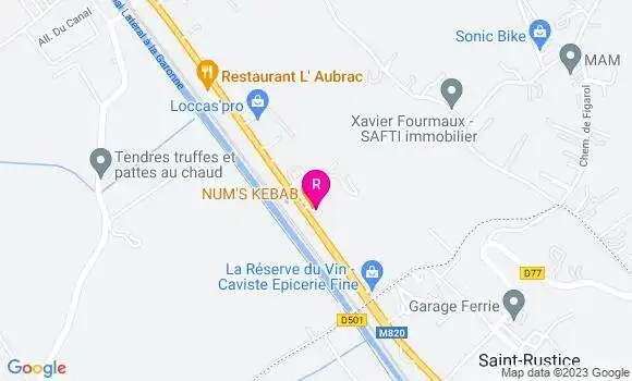 Localisation Restaurant  B