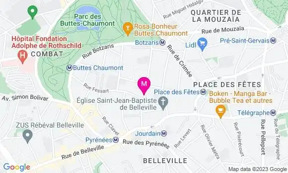 Localisation Restaurant Végétarien Hélou