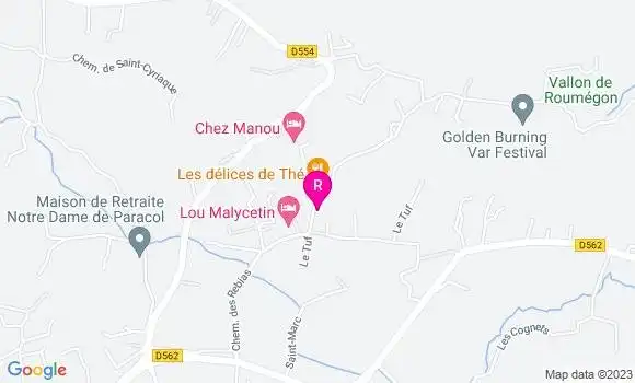 Localisation Restaurant  La Fontaine