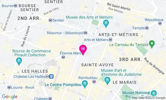 Localisation Restaurant  Les Bains Paris