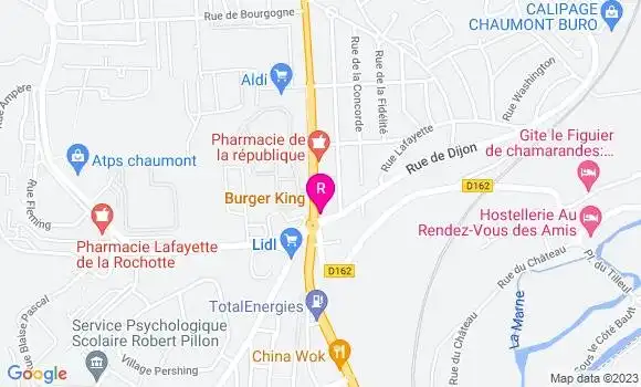 Localisation Fast Food Burger King