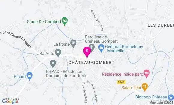 Localisation Pizzeria Château Pizza