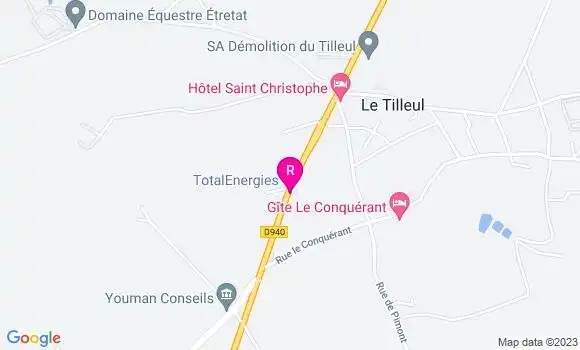 Localisation Restaurant  Pizza du Tilleul