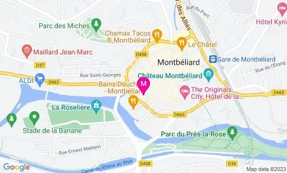 Localisation Pizzeria Chapati Montbe