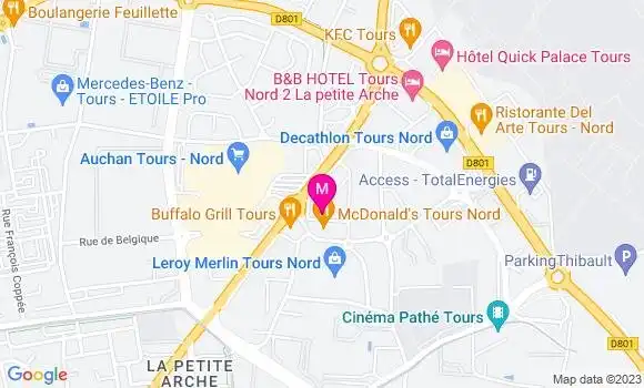 Localisation Fast Food Subway