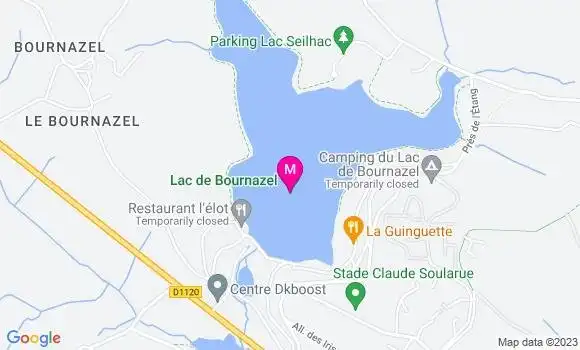 Localisation Restaurant  La Guinguette du Lac