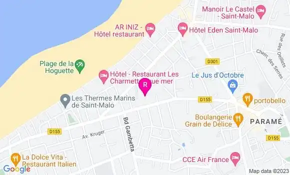 Localisation Restaurant  Auberge de Jeunesse