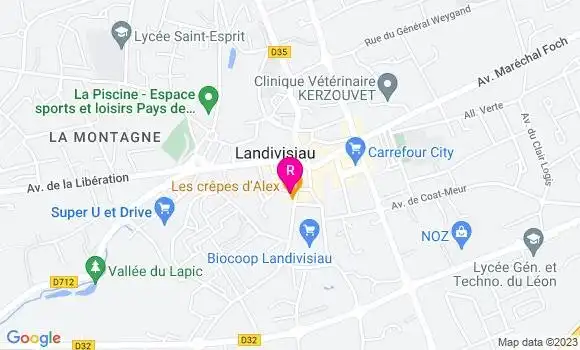 Localisation Pizzeria des Halles
