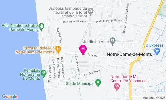 Localisation Pizzeria Le Bateau
