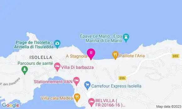 Localisation Restaurant  Paillote L