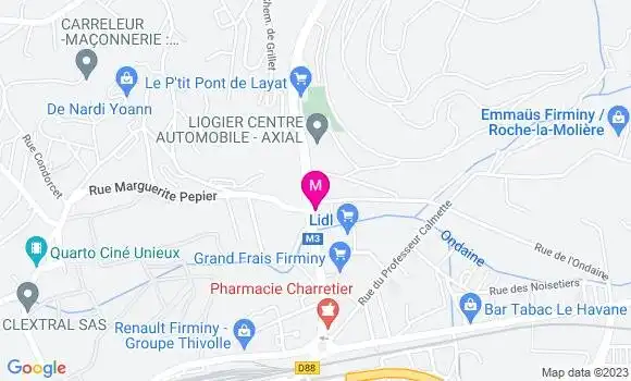 Localisation Restaurant  La Mine