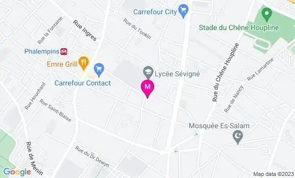 Localisation Restaurant  La Curva Nord