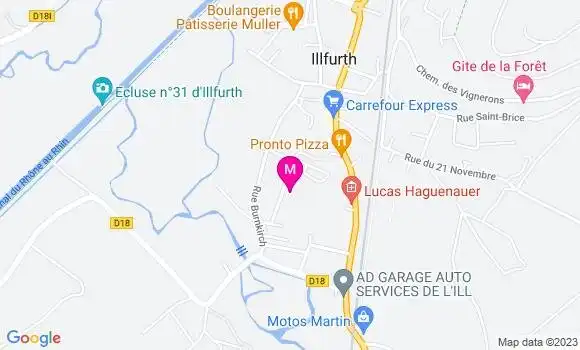 Localisation Pizzeria Mousquetaires Pizzas