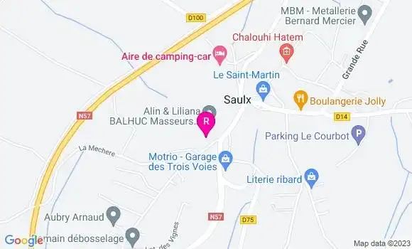 Localisation Restaurant  La P