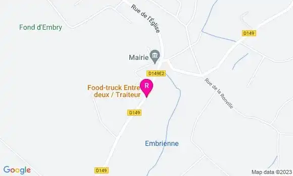 Localisation Food Truck Entre Deux