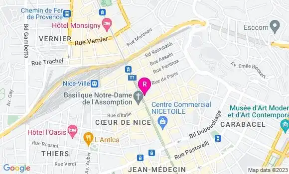 Localisation Restaurant  La Brioche Chaude