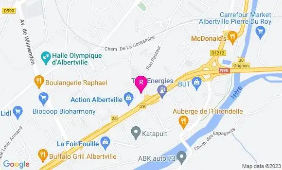 Localisation Restaurant  Savoie Pizzas