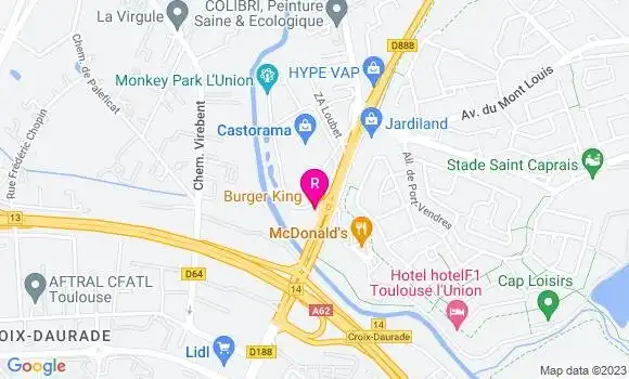 Localisation Fast Food Burger King
