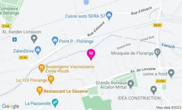 Localisation Restaurant  All Star Food