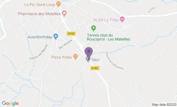 Localisation Bistrot Le Pic Saint Loup