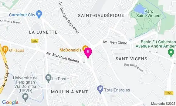 Localisation Restaurant Hôtel L