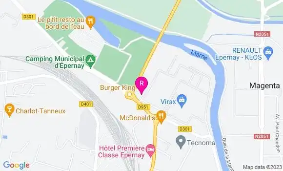 Localisation Restaurant  Burger King