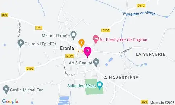 Localisation Restaurant  Les Bocaux de Sandrine