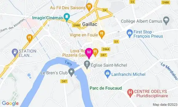 Localisation Restaurant  La Bouche Rit
