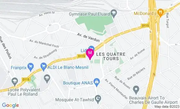 Localisation Restaurant  Le Jumeirah
