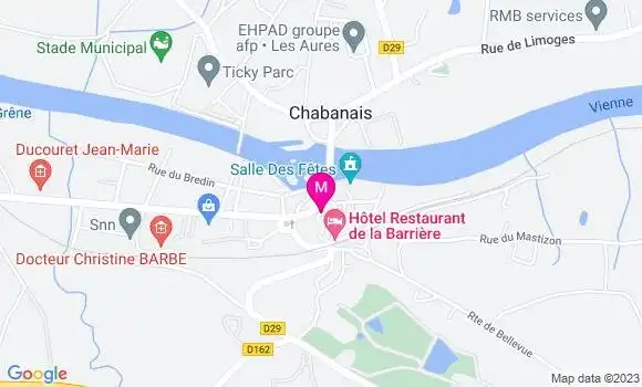 Localisation Café La Vienne Tearoom