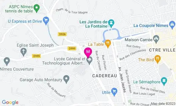 Localisation Le Milk et Kebab