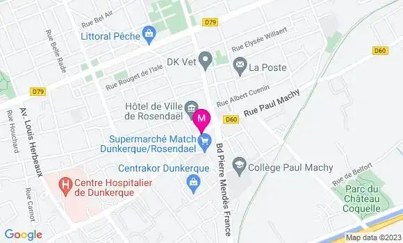 Localisation Restaurant  Friterie du Beffroi
