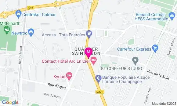 Localisation Restaurant  La Fabrique