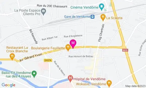 Localisation Restaurant  Feuillette