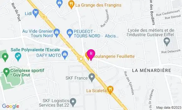 Localisation Restaurant  Boulangerie Feuillette