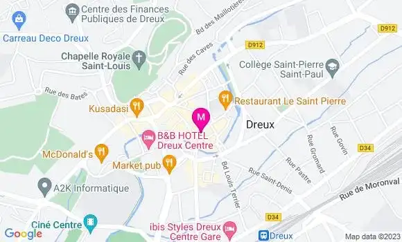 Localisation Restaurant  Madame Frite